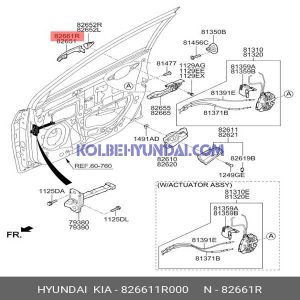 دستگیره درب هیوندای اکسنت | 82661_1R000