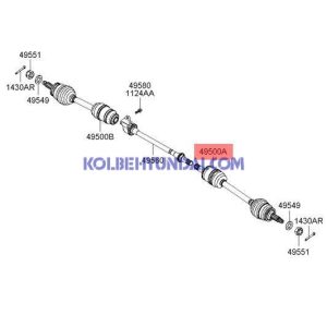 پلوس سمت چپ سانتافه شماره فنی 495002B110