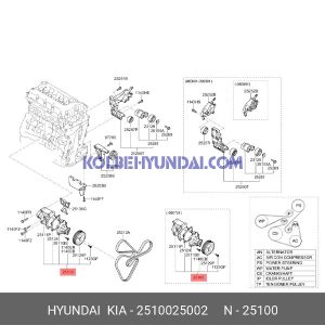 واتر پمپ هیوندای سوناتا (NF)