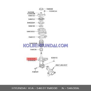 کمک فنر جلو سمت چپ سراتو شماره فنی 546511M000